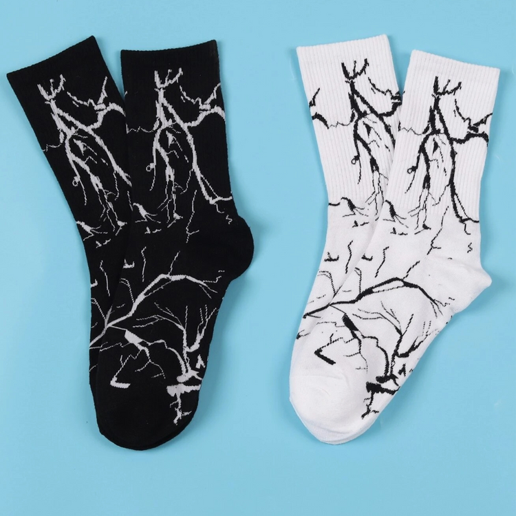 Root Duo! Unisex Socks, 100% Combed Cotton, Crew Length, Pack of 2