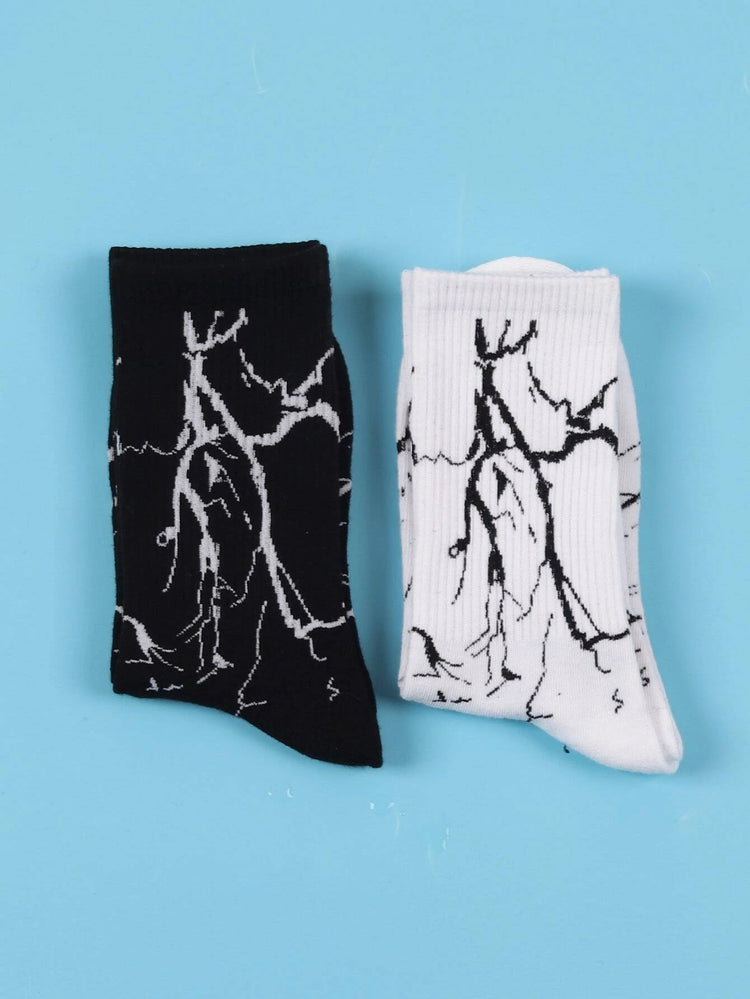 Root Duo! Unisex Socks, 100% Combed Cotton, Crew Length, Pack of 2