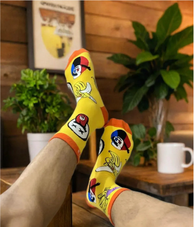 The Fun emoji Combo series 2! Unisex Socks, 100% Combed Cotton, Crew Length, Pack of 2