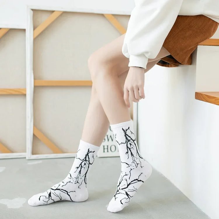 Root White! Unisex Socks, 100% Combed Cotton, Crew Length, Pack of 1.